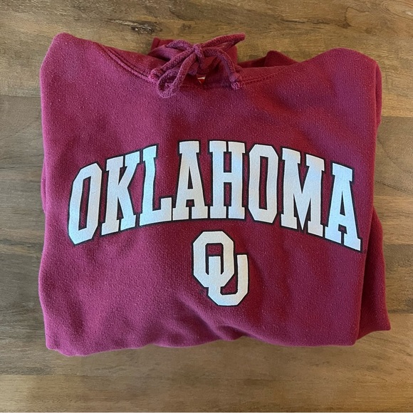 OU Oklahoma Sooners Hoodie - Crimson - small - boomer - football - Picture 3 of 5